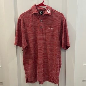 FootJoy golf polo- heathered red. Southwood Golf Club